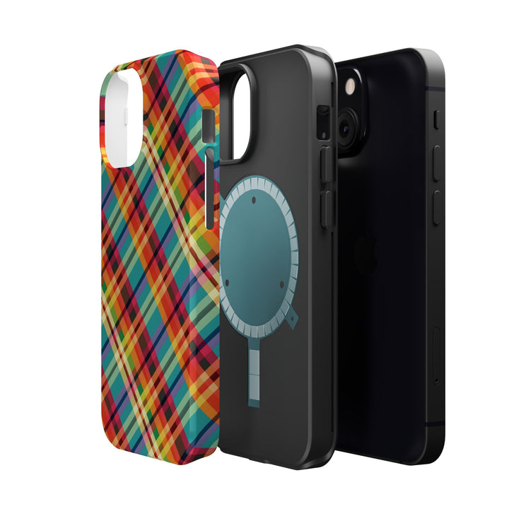 Checkered Plaid Magsafe Gift for Her Cute Phone Case for Iphone, | iPhone 16 | iPhone 15 Pro Max, Iphone 14 Pro Max, 13 12 11 10 9 8 7 - Studio40ParkLane