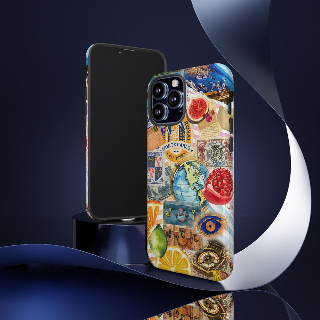 Cute European Summer Collage Phone Case, for IPhone 16 Case | Iphone 15, Iphone 14, IPhone 13 Case, 11 8 7, Samsung Galaxy S24, S23, S22, S21 Extra Protective - Studio40ParkLane