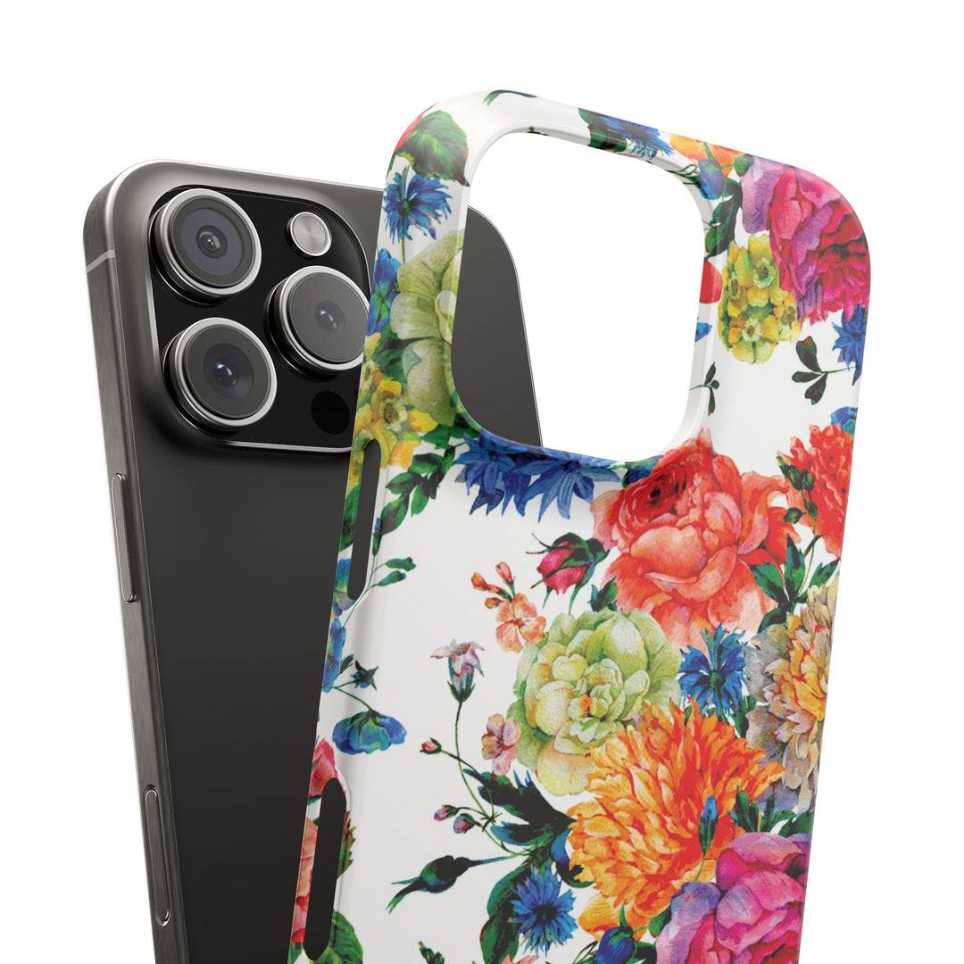 Sleek Snap Colorful Flowers Cute Phone Case for iPhone 16 15 14 13 12 11 X Xs Max Xr Pro Plus Samsung Galaxy S24 S23 S22 S21 S20 Note Ultra
