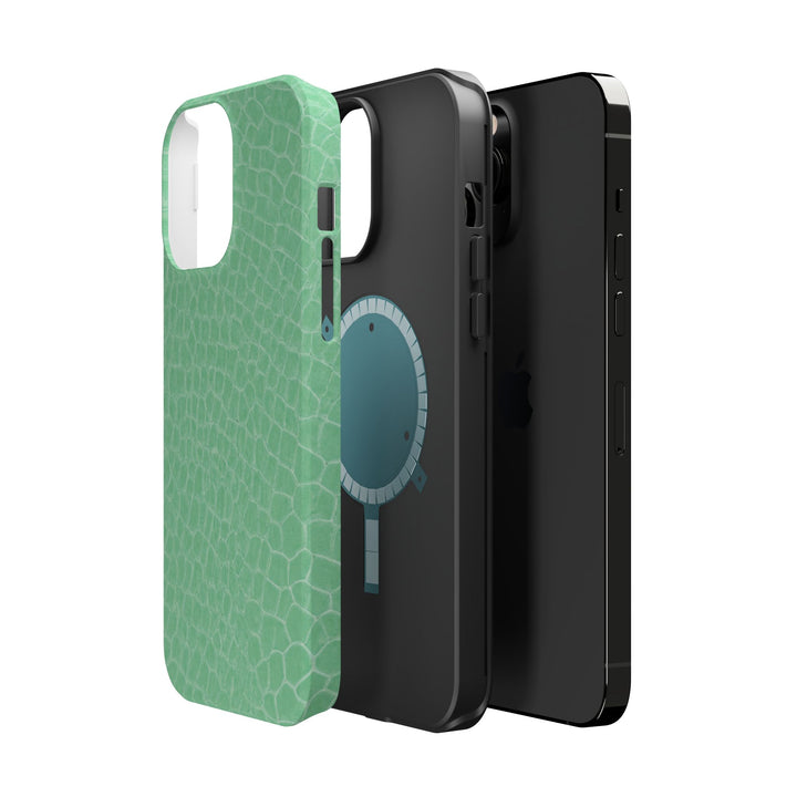Non Leather Mint Color Pattern Magsafe Cute Phone Case for Iphone Gift for Her, | iPhone 15 Case | iPhone 15 Pro Max Case, Iphone 14, Iphone 14 Pro Max, Iphone 13, Iphone 16 - Studio40ParkLane