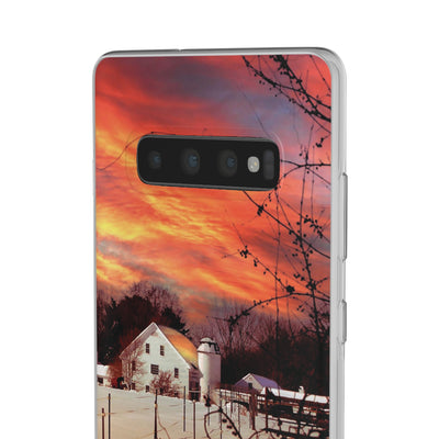 Cute Flexi Samsung Phone Cases, New England Winter Galaxy S23 Phone Case, Samsung S22 Case, Samsung S21 Case, S20 Plus