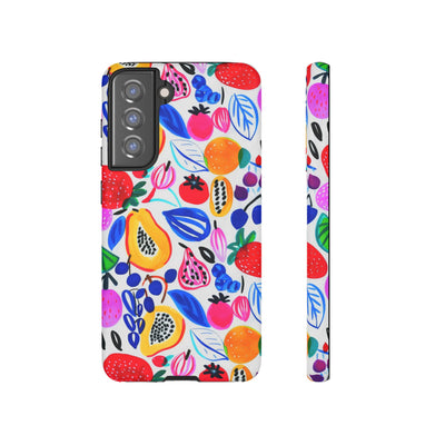 Cute Samsung Phone Case | Aesthetic Samsung Phone Case | Galaxy S23, S22, S21, S20 | Summer Fruit Cocktail, Protective Phone Case