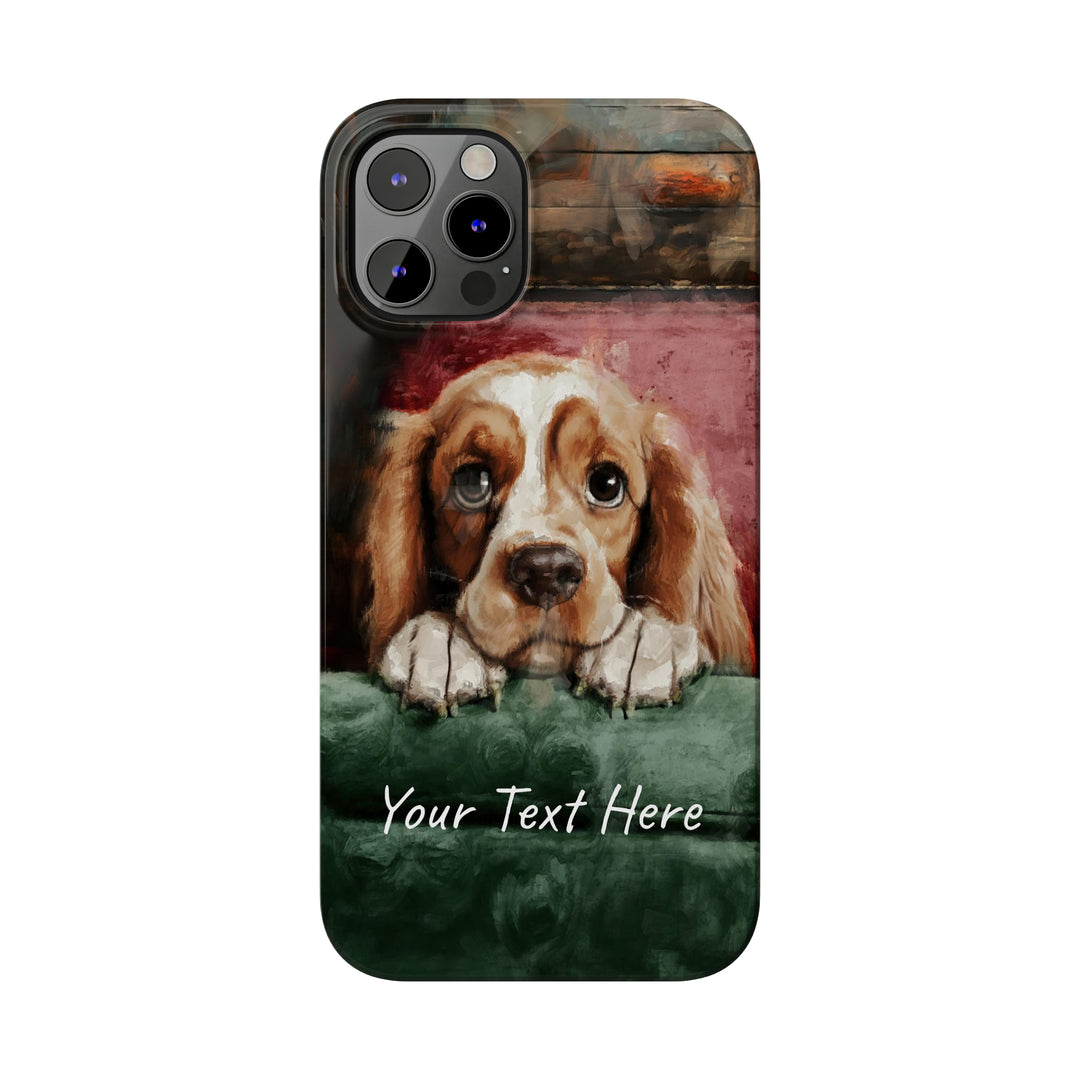 Slim Personalized Cute iPhone Cases - | iPhone 15 Case | iPhone 15 Pro Max Case, Iphone 14 Case, Iphone 14 Pro Max, Iphone 13, Cocker Spaniel Dog - Studio40ParkLane