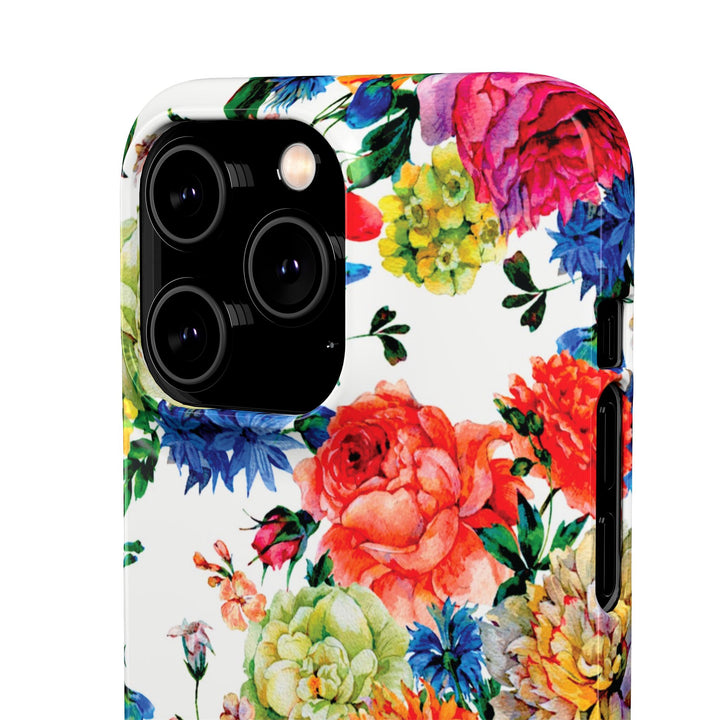Sleek Snap Colorful Flowers Cute Phone Case for iPhone 16 15 14 13 12 11 X Xs Max Xr Pro Plus Samsung Galaxy S24 S23 S22 S21 S20 Note Ultra