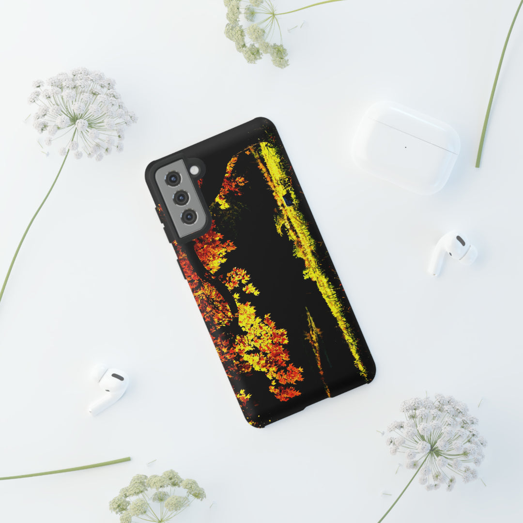 Cute Samsung Phone Case | Aesthetic Samsung Phone Case | Fall Leaves North Bridge | Galaxy S23, S22, S21, S20 | Luxury Double Layer | Cool - Studio40ParkLane