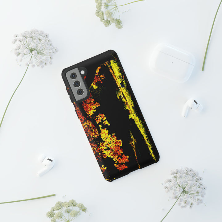 Cute Samsung Phone Case | Aesthetic Samsung Phone Case | Fall Leaves North Bridge | Galaxy S23, S22, S21, S20 | Luxury Double Layer | Cool - Studio40ParkLane