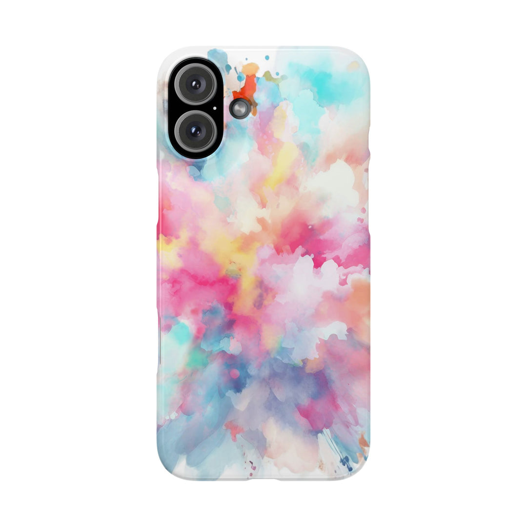 Slim Paint Splash Pink Gift for Her Cute Phone Cases for Iphone 16 Pro Max | iPhone 15 Case | iPhone 15 Pro Max Case, Iphone 14, Iphone 14 Pro Max, Iphone 13 12 11 8 7 - Studio40ParkLane