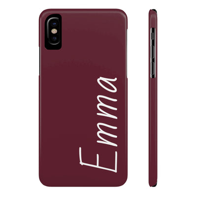 Personalized Initial Name Custom Slim Phone Cases for Iphone 16 Pro Max | iPhone 15 Case | iPhone 15 Pro Max Case, Iphone 14, 13, 12, 11, 10, 8, 7 - Studio40ParkLane