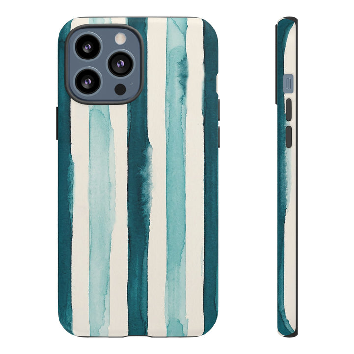 Tough Cute Green Stripes Phone Case, for IPhone 17 Pro Max | Iphone 17 Air, Iphone 16, IPhone 15, 14 13 12, Samsung Galaxy S26, S25, S24, S23