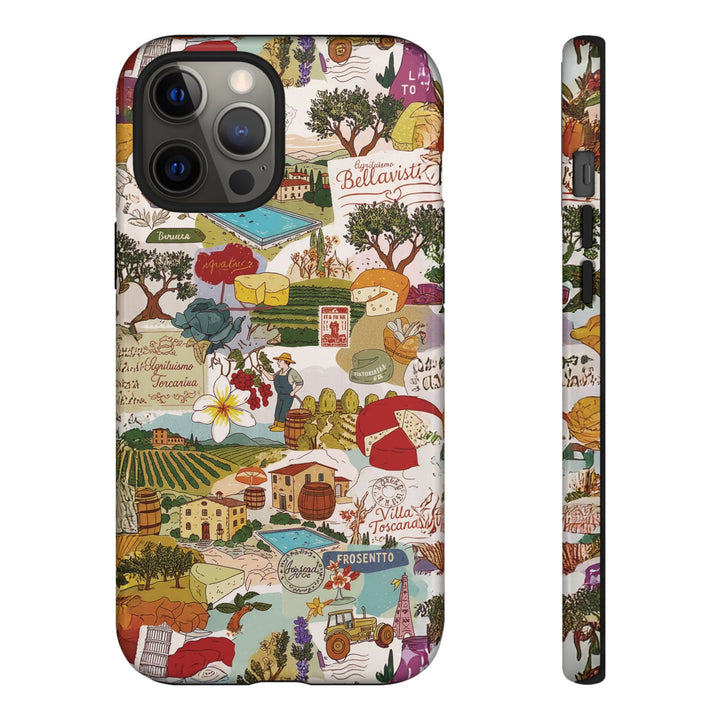 Italy Tuscany Coquette Collage Tough Premium Phone Case - For iPhone 17 Pro Max iPhone 16 Pro iPhone 15 Iphone 14 Plus 13 Pro 12 11 10 XR - Studio40ParkLane