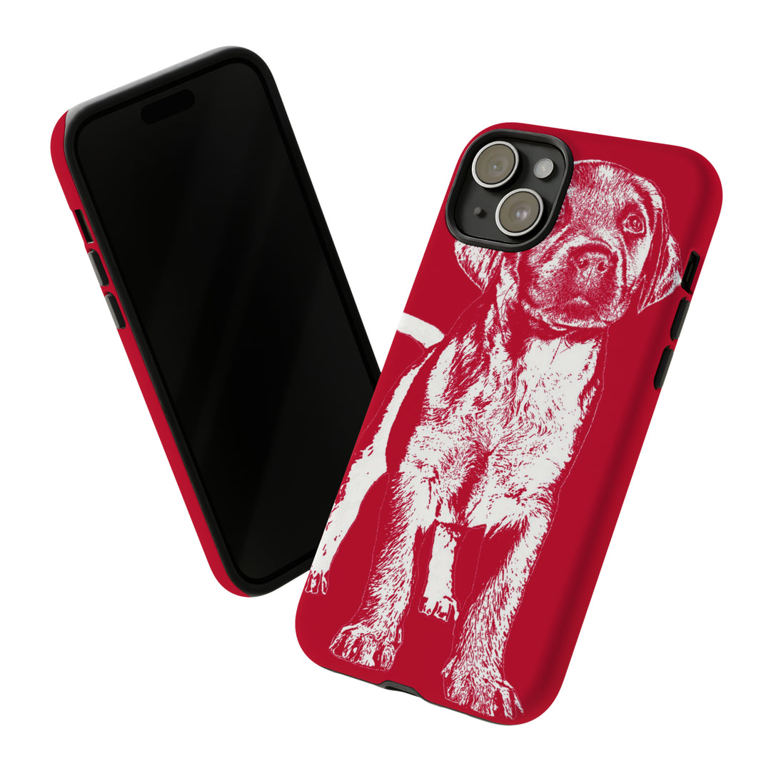 Cute IPhone Case | iPhone 15 Case | iPhone 15 Pro Max Case, Iphone 14 Case, Iphone 14 Pro Max Case IPhone Case for Dog Lovers, Puppy Dog Red - Studio40ParkLane
