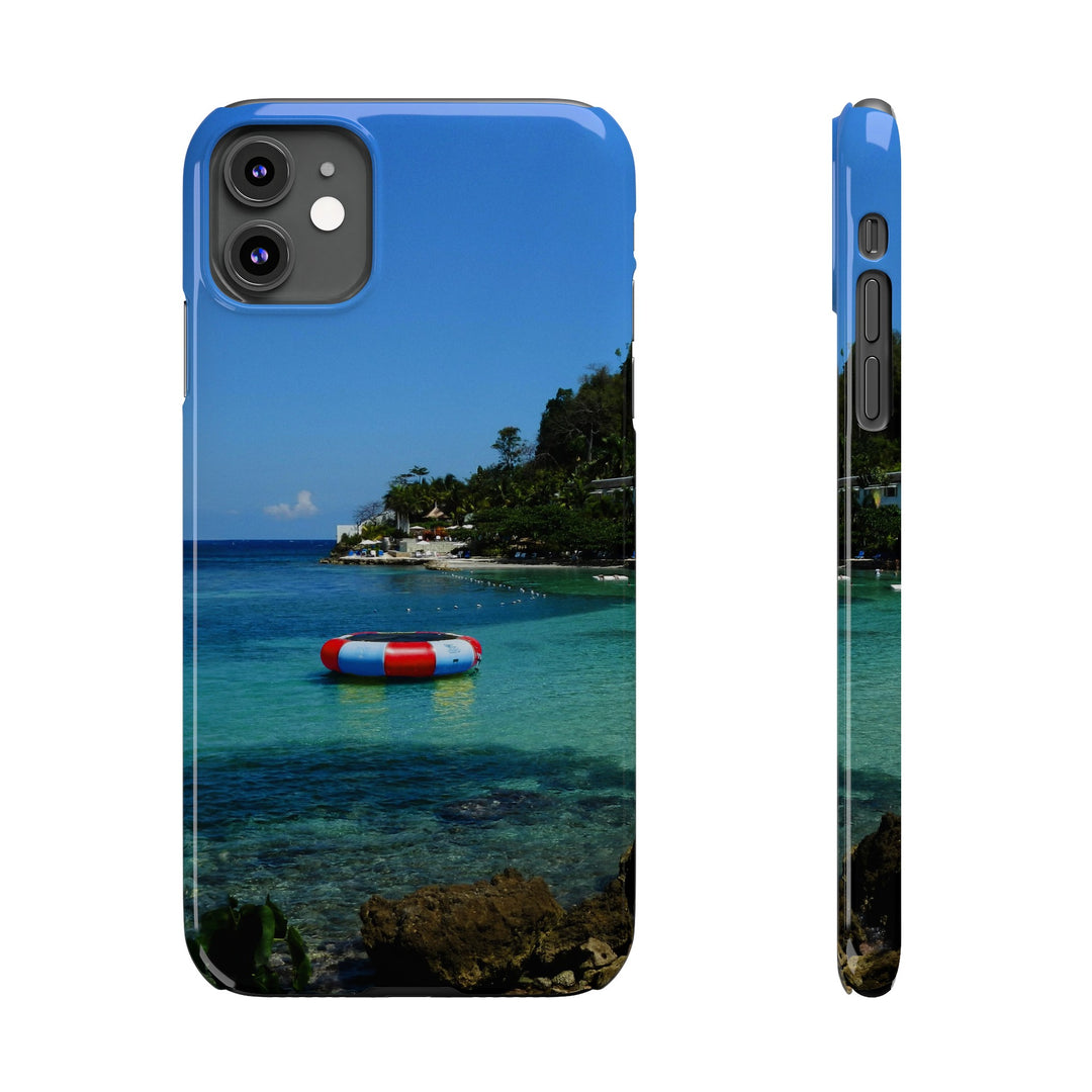 Slim Cute Phone Cases for Iphone - | iPhone 15 Case | iPhone 15 Pro Max Case, Iphone 14 Case, Iphone 14 Pro Max, Iphone 13, Summer Jamaica Beach - Studio40ParkLane