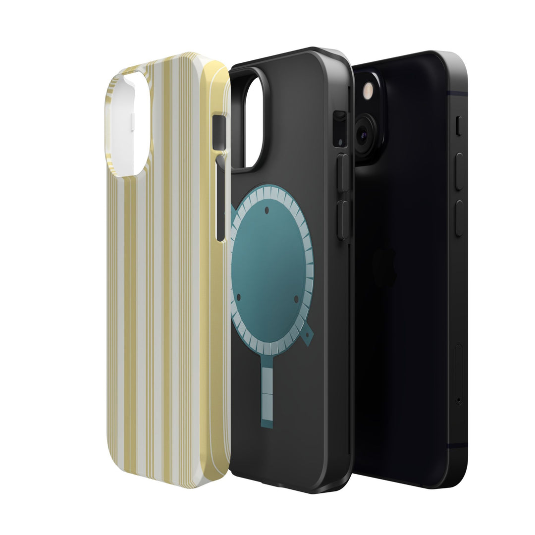 MagSafe Cute Phone Case, Coastal Striped Phone Case for iPhone 17 16 15 14 13 12 Pro Max, Samsung S25 S24 S23 Ultra case