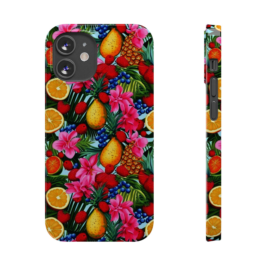 Slim Cute Phone Cases for Iphone - | iPhone 15 Case | iPhone 15 Pro Max Case, Iphone 14 Case, Iphone 14 Pro Max, Iphone 13, Summer Mixed Fruit - Studio40ParkLane