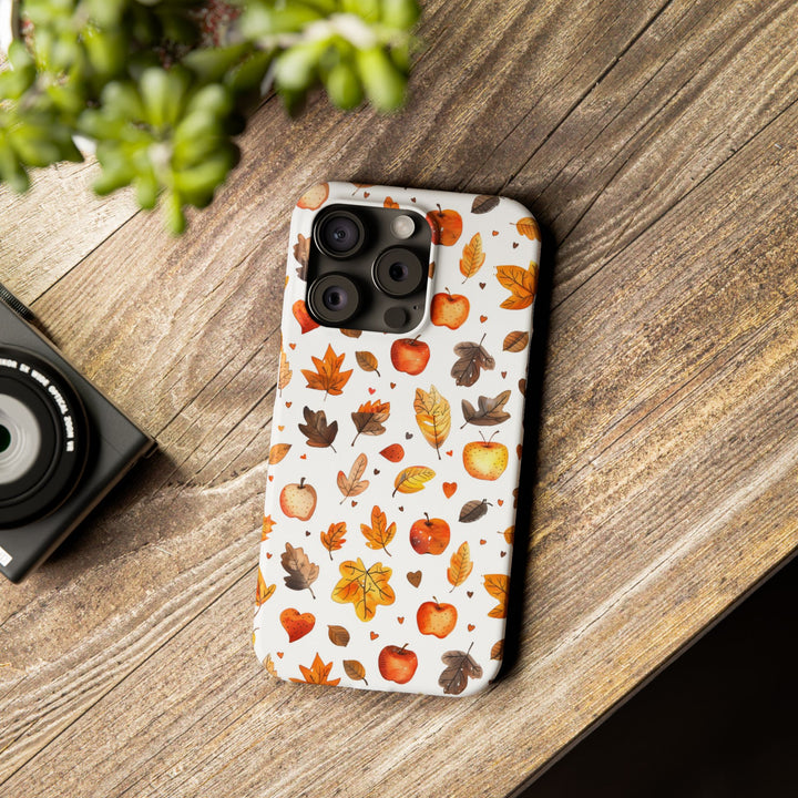 Slim Fall Autumn Leaves Gift for Her Cute Phone Cases for Iphone 16 | iPhone 15 Case | iPhone 15 Pro Max Case, Iphone 14, Iphone 14 Pro Max, Iphone 13, Slim - Studio40ParkLane