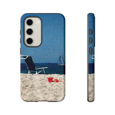 Cute Samsung Case | Cool Iphone Case | Summer Blue Beach Chair, Samsung S24, S23, S22, S21, IPhone 15 Case | Iphone 14 Case, Iphone 13 Case