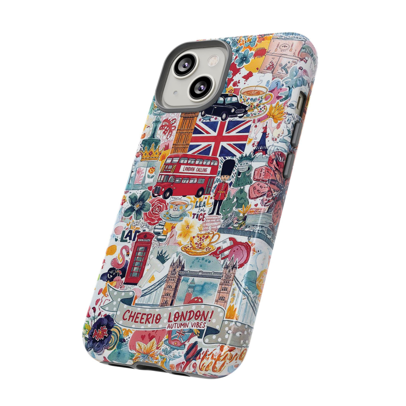 London England Coquette Collage Tough Premium Phone Case - For iPhone 17 Pro Max iPhone 16 Pro iPhone 15 Iphone 14 Plus 13 Pro 12 11 10 XR - Studio40ParkLane