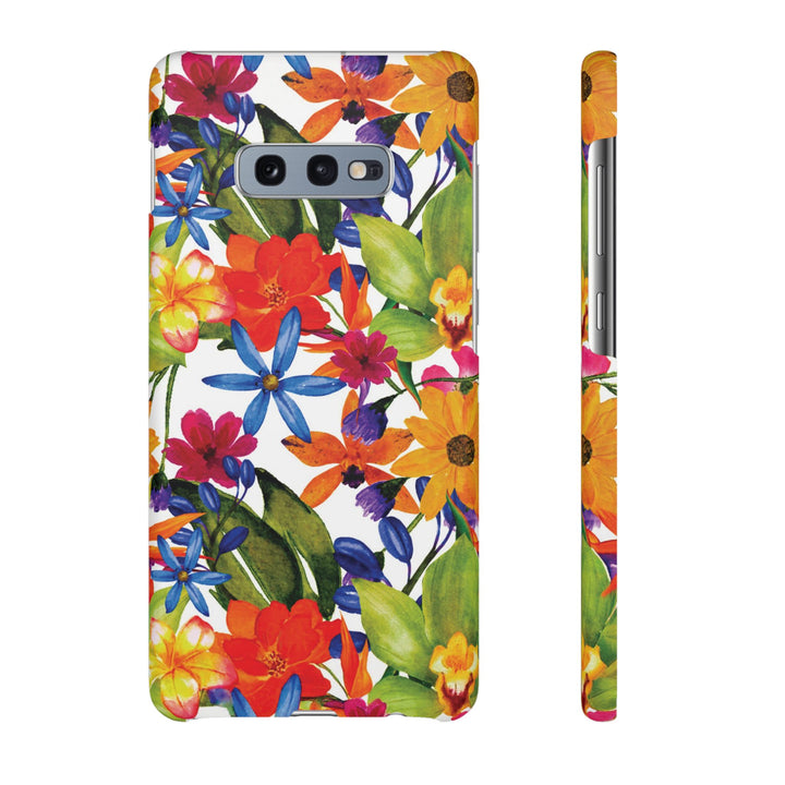 Sleek Snap Colorful Flowers Cute Phone Case for iPhone 16 15 14 13 12 11 X Xs Max Xr Pro Plus Samsung Galaxy S24 S23 S22 S21 S20 Note Ultra