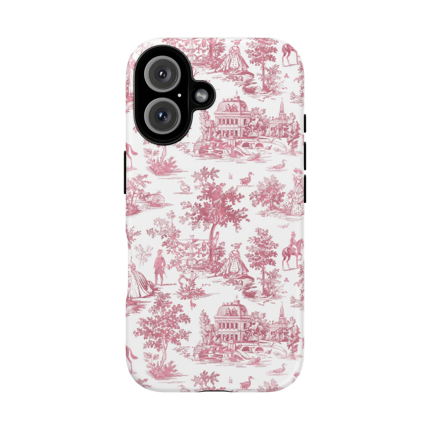 Premium Tough French Toile Gift for Her Cute Phone Cases for Samsung S25, S24, S23, S22, S21 Iphone, 16, 15, 14, 13, 12 Plus Max Pro Ultra - Studio40ParkLane