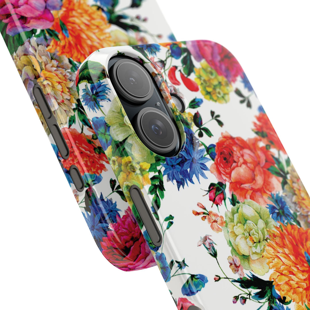 Sleek Snap Colorful Flowers Cute Phone Case for iPhone 16 15 14 13 12 11 X Xs Max Xr Pro Plus Samsung Galaxy S24 S23 S22 S21 S20 Note Ultra