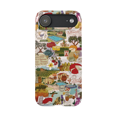 Slim Italy Tuscany Coquette Collage Cute Phone Case for Iphone 17 - | iPhone 16 Pro Max Case | iPhone 15 Case Iphone 14 13 12 11 10 9 8 7 - Studio40ParkLane