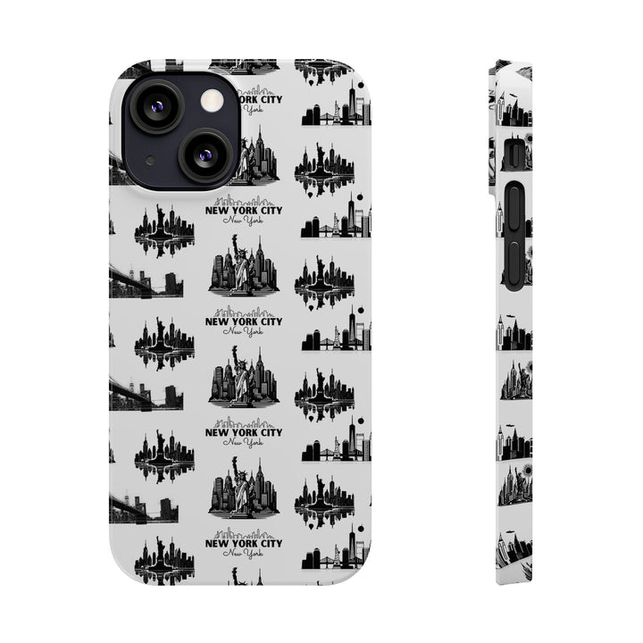 Slim New York Skyline Collage Coquette Gift for Her Cute Phone Cases for Iphone 16 Pro Max | iPhone 15 Case | iPhone 15 Pro Max Case, Iphone 14, Iphone 14 Pro Max, Iphone 13 12 11 8 7 - Studio40ParkLane