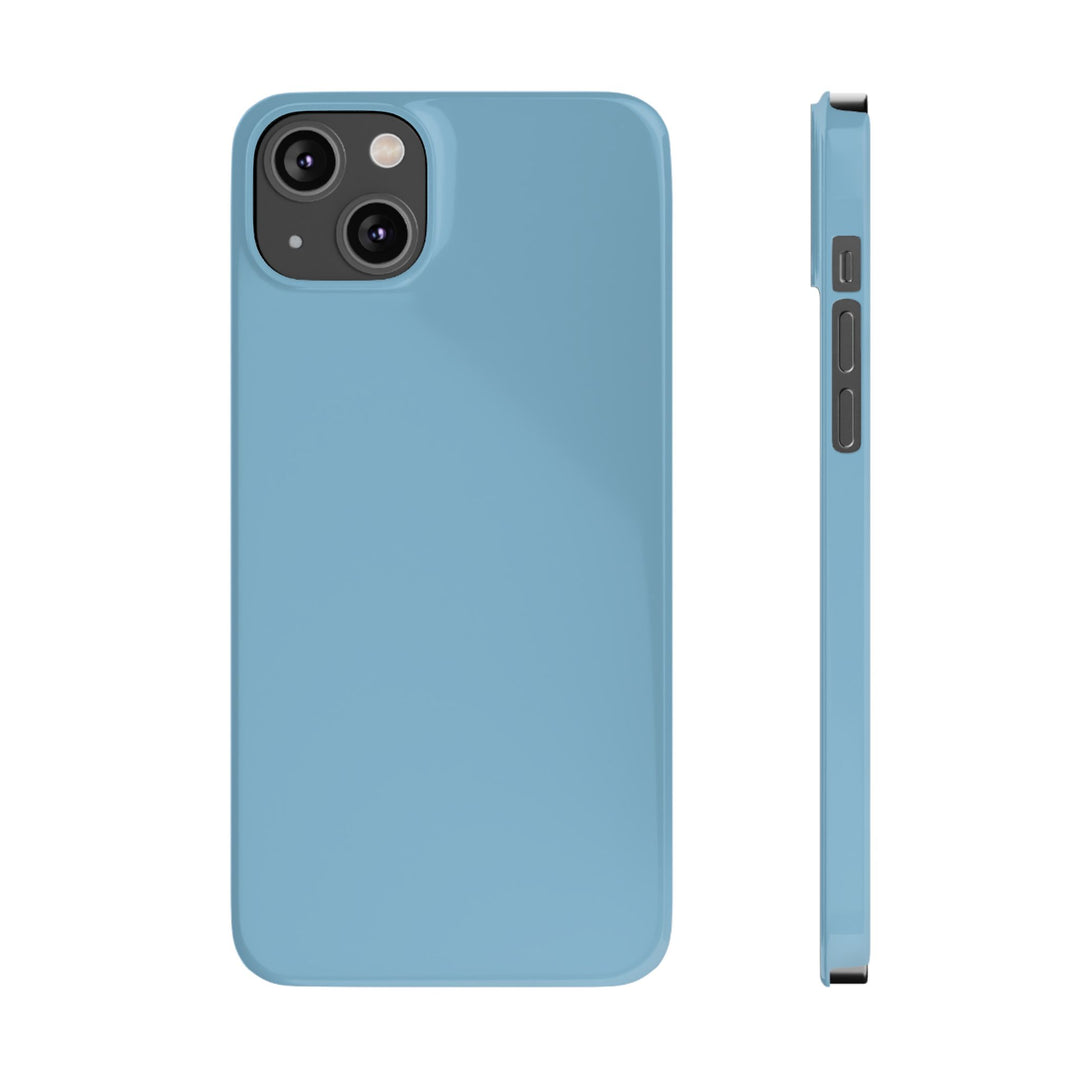 Slim Light Baby Blue Gift for Her Aesthetic Cute Phone Case for Iphone 16 - | iPhone 15 Pro Max Case | iPhone 14 Case 13 12 11 10 9 8 7 - Studio40ParkLane