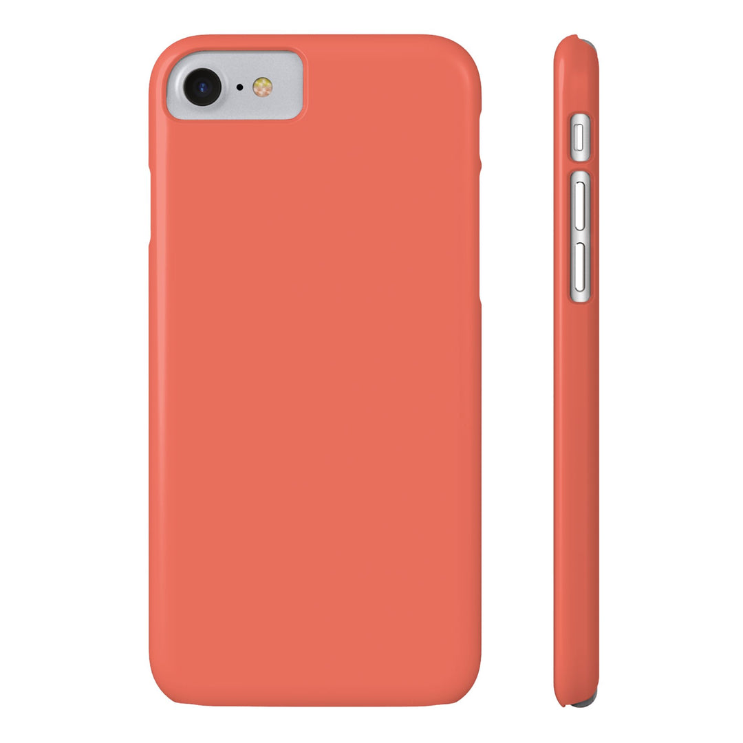Slim Coral pink Gift for Her Aesthetic Cute Phone Case for Iphone 16 - | iPhone 15 Pro Max Case | iPhone 14 Case 13 12 11 10 9 8 7 - Studio40ParkLane