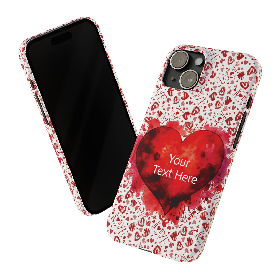 Slim Cute Phone Cases for Iphone - | iPhone 15 Case | iPhone 15 Pro Max Case, Iphone 14 Case, Iphone 14 Pro Max, Iphone 13, Valentine Hearts Love - Studio40ParkLane