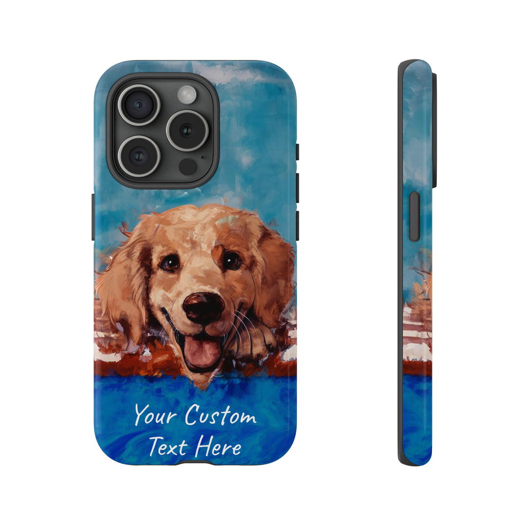 Personalize this Cute IPhone Case | Golden Retriever Dog iPhone Case, iPhone 15 Case | iPhone 15 Case, Iphone 14 Case, Iphone 14 Pro Max Case - Studio40ParkLane