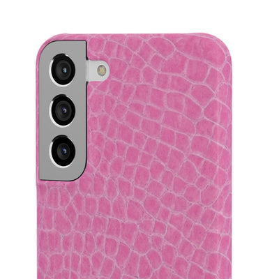 Snap Non Leather Pink Color Pattern Gift for Her Cute Phone Cases for Samsung Galaxy S24, S23, S22, S21, S20, Plus, Ultra, Iphone 16, 15, 14, Pro and Max - Studio40ParkLane