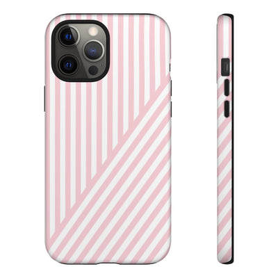 Custom Personalized Tough Phone Case - Aesthetic Stripes - For iPhone 17 Pro Max iPhone 16 Pro iPhone 15 Iphone 14 Iphone 13 Plus 13 12 11 - Studio40ParkLane