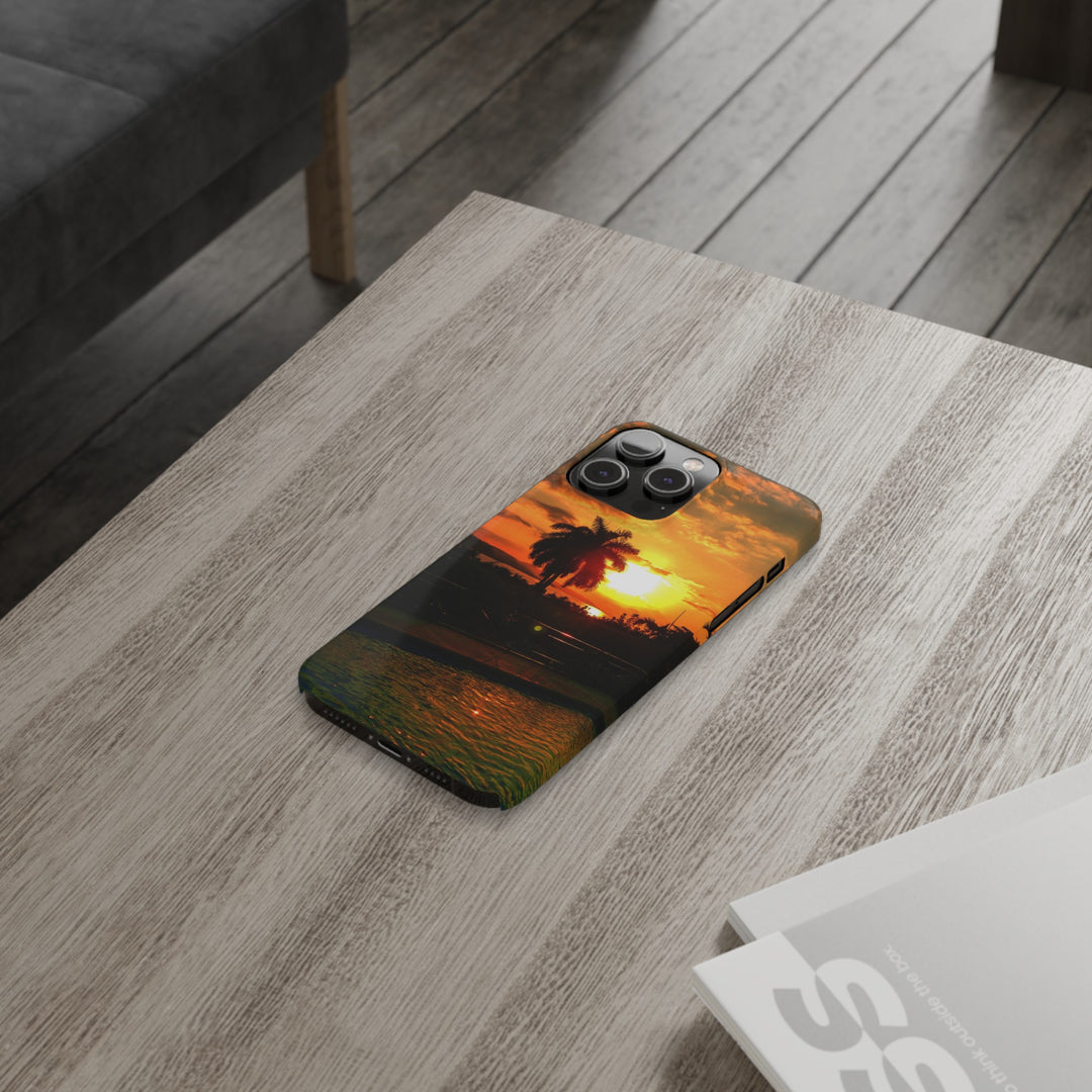 Slim Cute Phone Cases for Iphone - | iPhone 15 Case | iPhone 15 Pro Max Case, Iphone 14 Case, Iphone 14 Pro Max, Iphone 13, Summer Jamaica Sunset - Studio40ParkLane