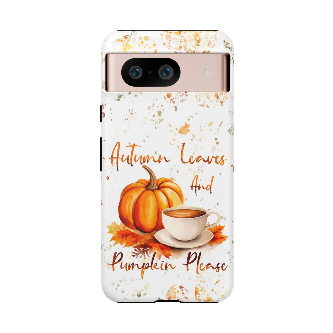 Impact Resistant, Fall Leaves Pumpkin Pie, Cute Phone Cases for Samsung S24, S23, S22, S21, IPhone 15 pro Iphone 14 pro Iphone 13 IPhone 12 Iphone 11