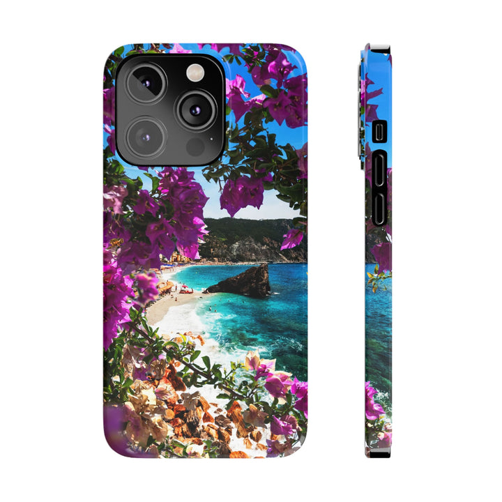 Slim Bougainvillea Sea View Cute Phone Cases for Iphone | iPhone 15 Case | iPhone 15 Pro Max Case, Iphone 14, Iphone 14 Pro Max, Iphone 13 - Studio40ParkLane