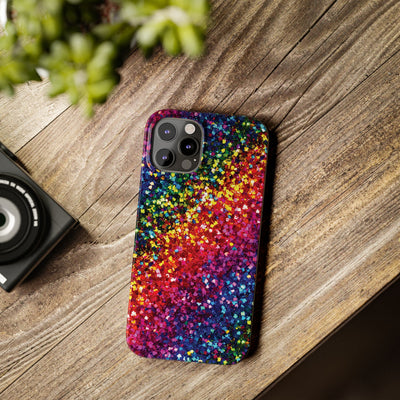 Slim Non-Glitter Muted Color Faux Play on Glitter Effect Gift for Her Cute Phone Cases for Iphone 16 Pro Max | iPhone 15 Case | iPhone 15 Pro Max Case, Iphone 14, Iphone 14 Pro Max, Iphone 13 12 11 8 7