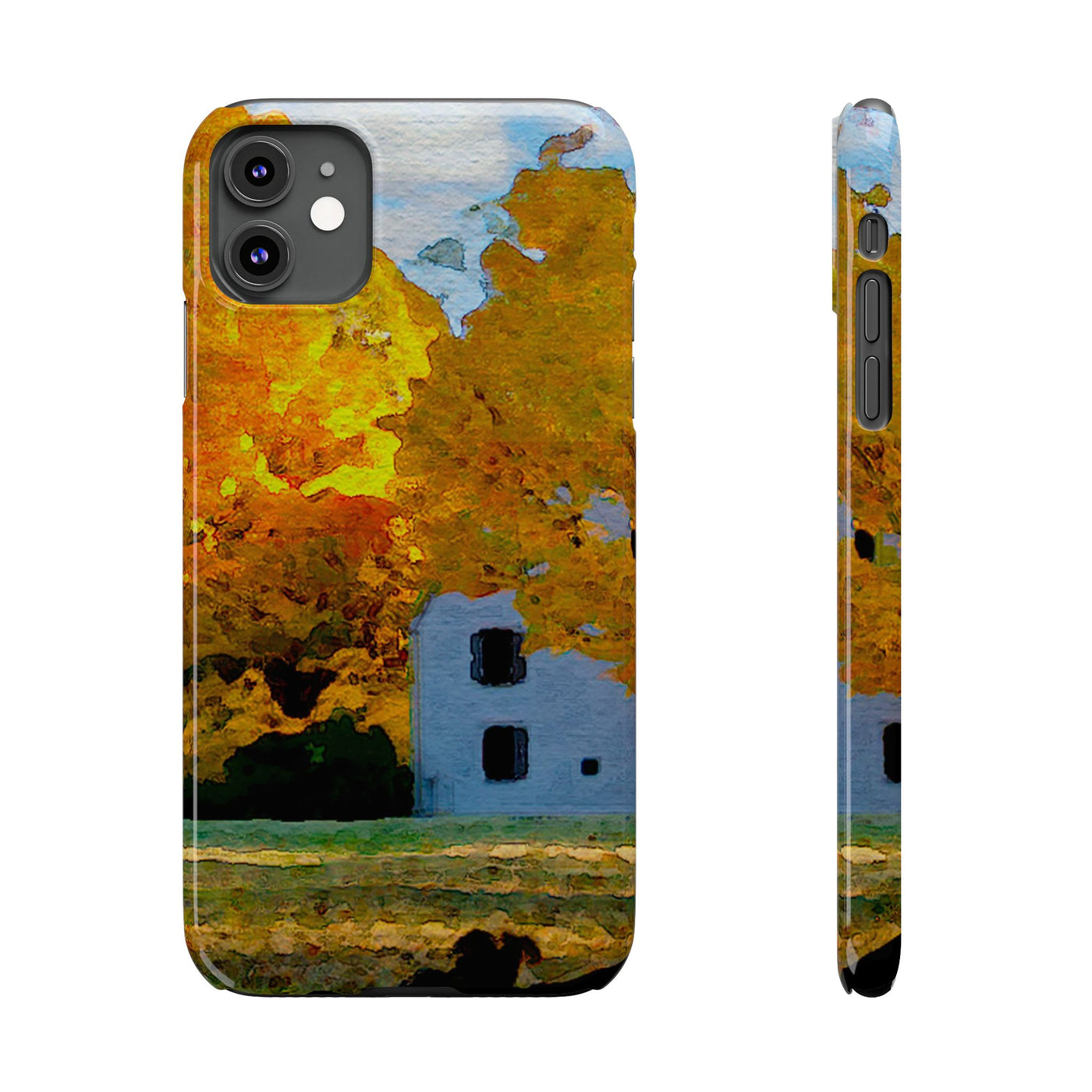 Slim Cute iPhone Cases - | iPhone 15 Case | iPhone 15 Pro Max Case, Iphone 14 Case, Iphone 14 Pro Max, Iphone 13, New England Fall Leaves