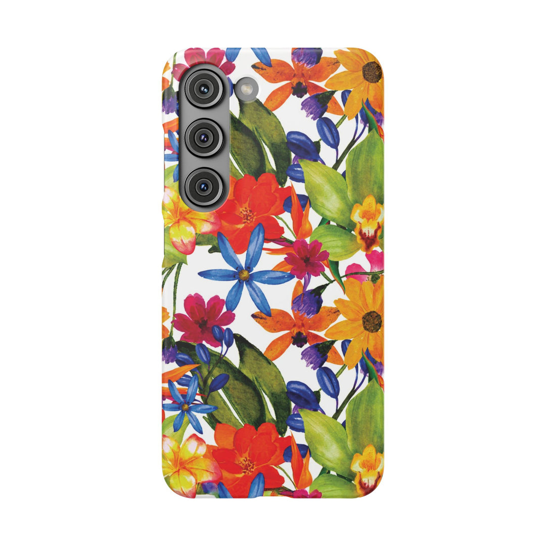 Sleek Snap Colorful Flowers Cute Phone Case for iPhone 16 15 14 13 12 11 X Xs Max Xr Pro Plus Samsung Galaxy S24 S23 S22 S21 S20 Note Ultra
