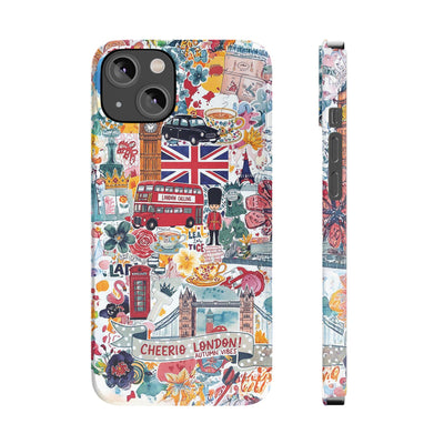 Slim London England Coquette Collage Cute Phone Case for Iphone 17 - | iPhone 16 Pro Max Case | iPhone 15 Case Iphone 14 13 12 11 10 9 8 7 - Studio40ParkLane