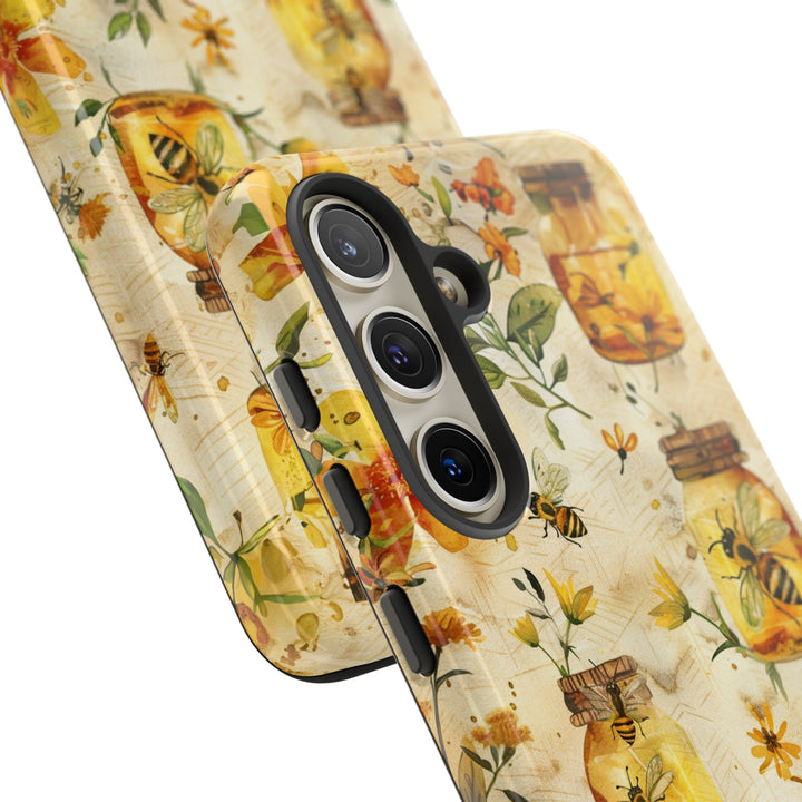 Impact Resistant, Honey Bees, Cute Phone Cases for Samsung S24, S23, S22, S21, IPhone 15 pro Iphone 14 pro Iphone 13 IPhone 12 Iphone 11 - Studio40ParkLane