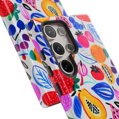 Cute Samsung Phone Case | Aesthetic Samsung Phone Case | Galaxy S23, S22, S21, S20 | Summer Fruit Cocktail, Protective Phone Case
