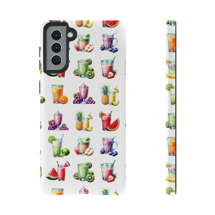 Cute Samsung Case | Cool Iphone Case | Tropical Summer Fruit Cocktail, Samsung S24, S23, S22, S21, IPhone 15 Case | Iphone 14 Case, Iphone 13 Case - Studio40ParkLane
