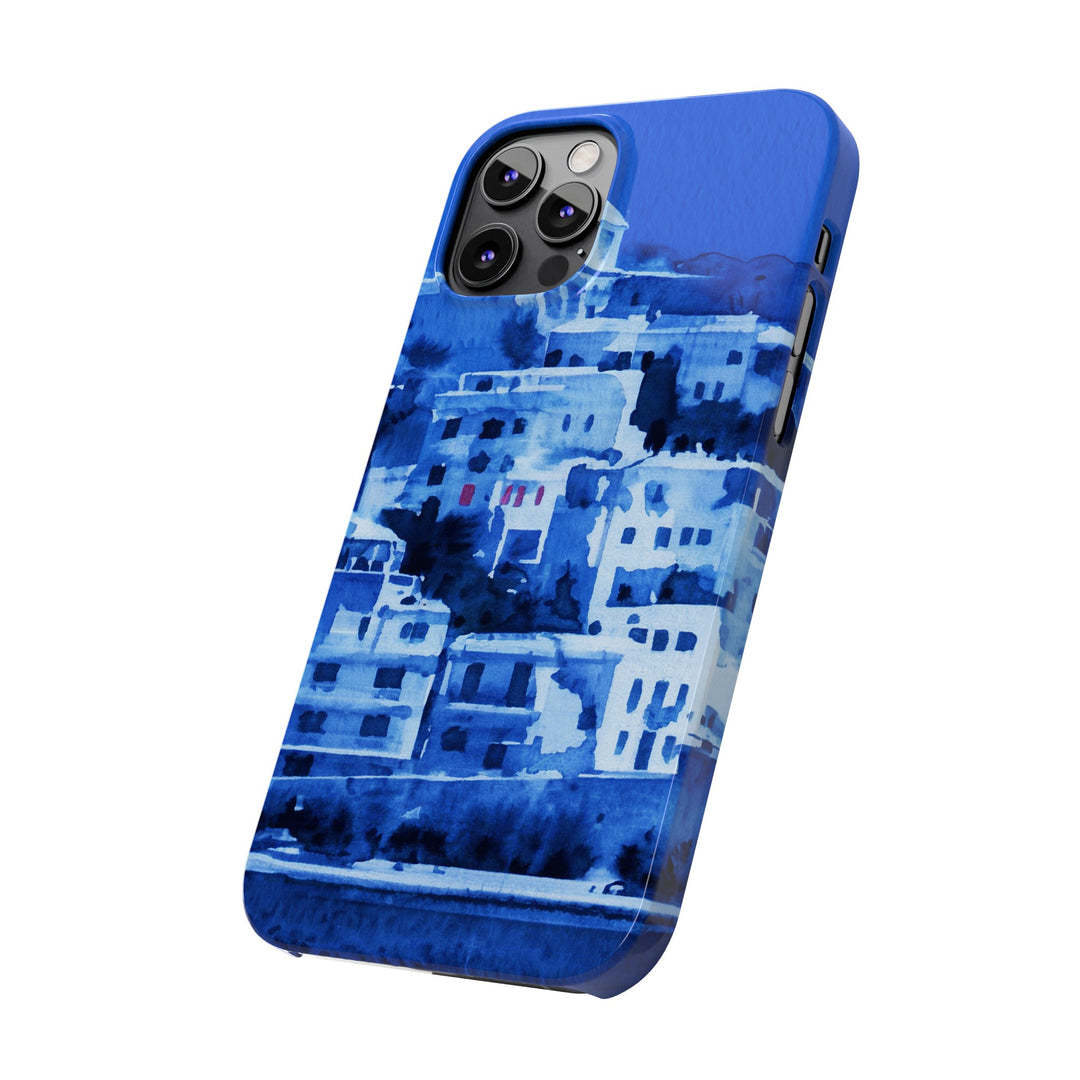Slim Cute Phone Cases for Iphone | iPhone 15 Case | iPhone 15 Pro Max Case, Iphone 14, Iphone 14 Pro Max, Iphone 13, Greek Island Blue - Studio40ParkLane