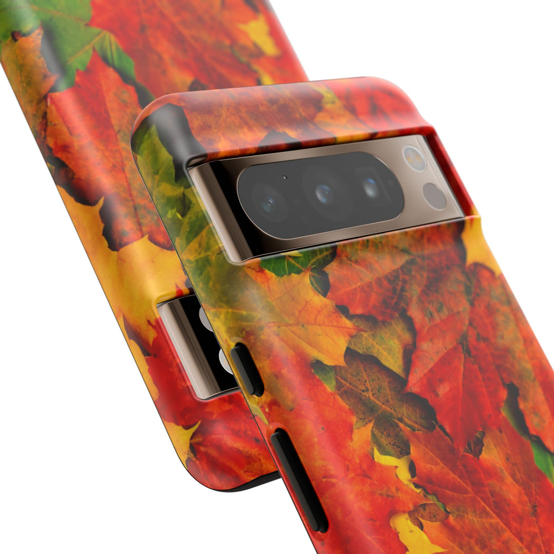 Fall Leaves Impact Resistant, Cute Phone Cases for Samsung S24, S23, S22, S21, IPhone 15 pro Iphone 14 pro Iphone 13 IPhone 12 Iphone 11 - Studio40ParkLane