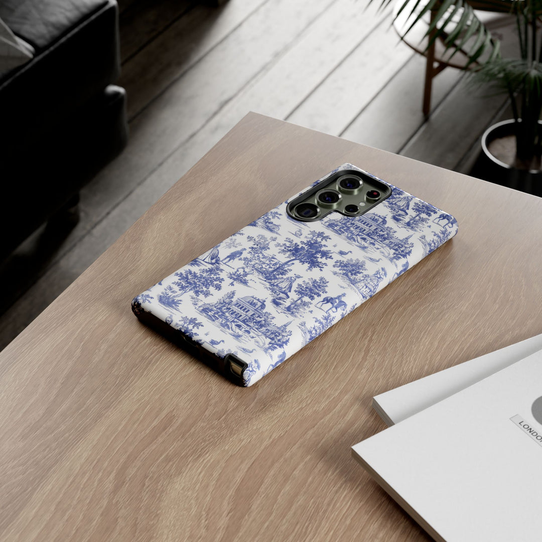Premium Tough French Toile Gift for Her Cute Phone Cases for Samsung S25 S24, S23, S22, S21, Iphone, 16, 15, 14, 13 Pro Max Ultra - Studio40ParkLane