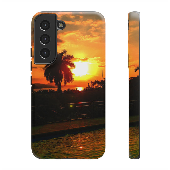 Cute Samsung Case | Cool Iphone Case | Summer Jamaica Pool Sunset, Samsung S24, S23, S22, S21, IPhone 15 Case | Iphone 14 Case, Iphone 13 Case - Studio40ParkLane