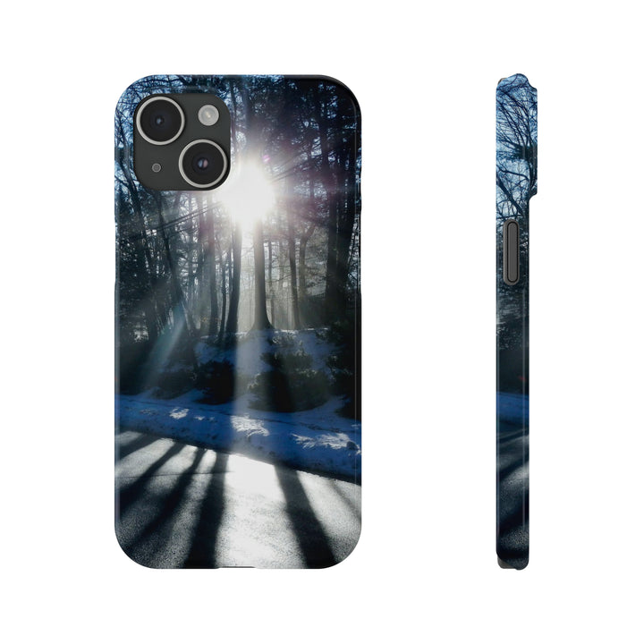 Slim Cute Phone Cases for Iphones - | iPhone 15 Case | iPhone 15 Pro Max Case, Iphone 14 Case, Iphone 14 Pro Max, Iphone 13, Winter Morning Sun - Studio40ParkLane