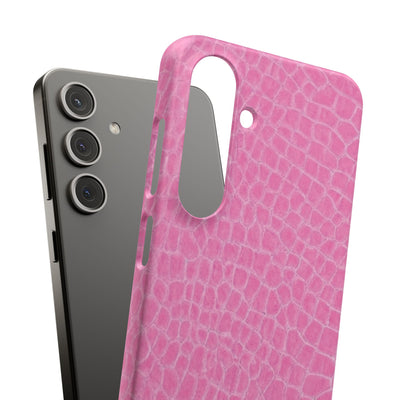 Snap Non Leather Pink Color Pattern Gift for Her Cute Phone Cases for Samsung Galaxy S24, S23, S22, S21, S20, Plus, Ultra, Iphone 16, 15, 14, Pro and Max - Studio40ParkLane