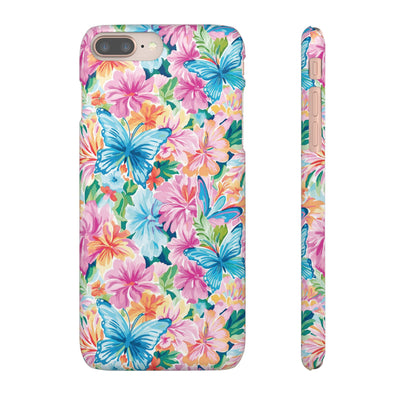 Snap Butterflies Flowers Cute Phone Cases for Samsung S24, S23, S22, S21, S20, Plus and Ultra, Iphone 16 Pro Max, Iphone 15, 14, 13, 12, 11, 10 - Studio40ParkLane