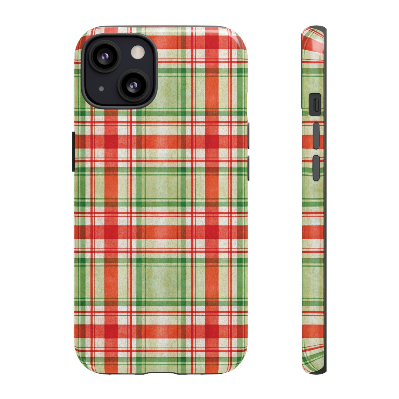 Aesthetic Tough Red Green Checkered Premium Phone Case - For iPhone 17 Pro Max iPhone 16 Pro iPhone 15 Iphone 14 Plus 13 Pro 12 11 10 XR XS - Studio40ParkLane